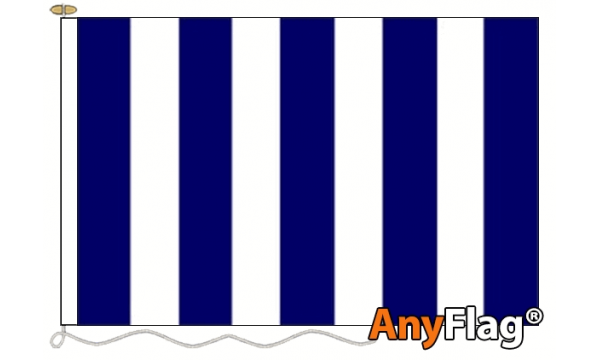 Navy Blue and White Striped Custom Printed AnyFlag®